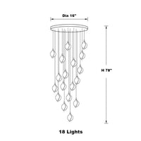 Thumbnail for Ceramic Petal Art Chandelier