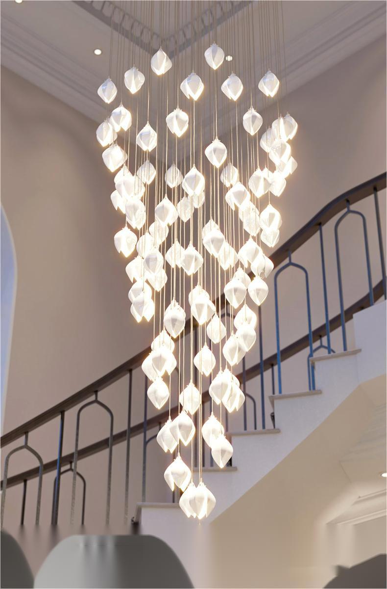 Ceramic Petal Art Chandelier