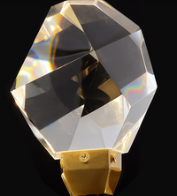 Thumbnail for Contemporary Faceted Foyer Crystal Chandelier