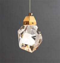 Thumbnail for Contemporary Faceted Foyer Crystal Chandelier