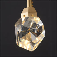 Thumbnail for Contemporary Faceted Foyer Crystal Chandelier