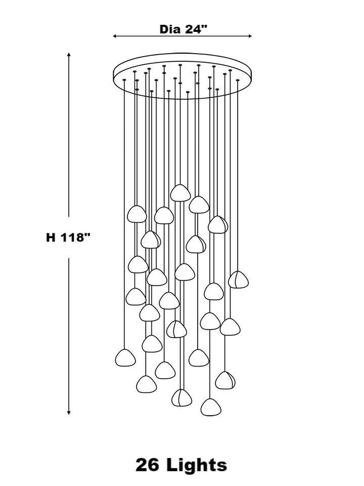Designer Foyer Crystal Chandelier