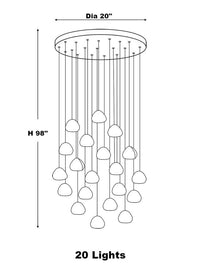 Thumbnail for Designer Foyer Crystal Chandelier