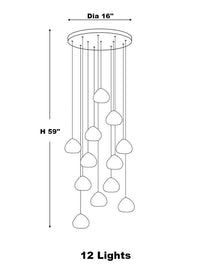 Thumbnail for Designer Foyer Crystal Chandelier