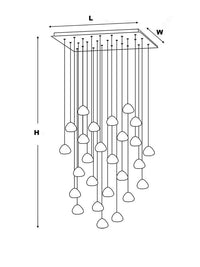 Thumbnail for Designer Foyer Crystal Chandelier