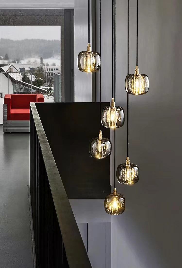 Latest Modern Brass Staircase Crystal Chandelier