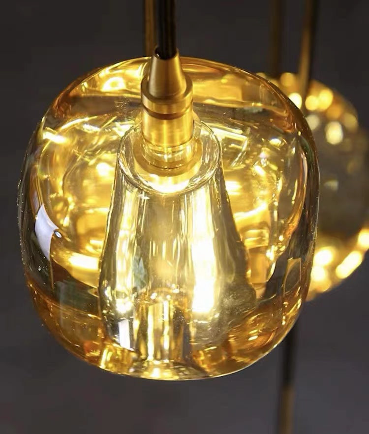 Latest Modern Brass Staircase Crystal Chandelier