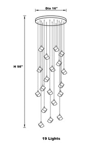 Thumbnail for Nordic Luxury Cut Crystal Foyer Chandelier