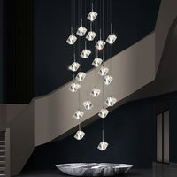 Thumbnail for Nordic Luxury Cut Crystal Foyer Chandelier