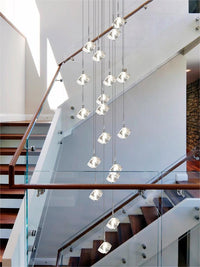 Thumbnail for Nordic Luxury Cut Crystal Foyer Chandelier