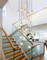 Thumbnail for Nordic Luxury Cut Crystal Foyer Chandelier