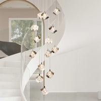 Thumbnail for Nordic Luxury Cut Crystal Foyer Chandelier