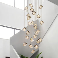 Thumbnail for Nordic Luxury Cut Crystal Foyer Chandelier