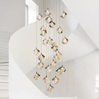 Thumbnail for Nordic Luxury Cut Crystal Foyer Chandelier
