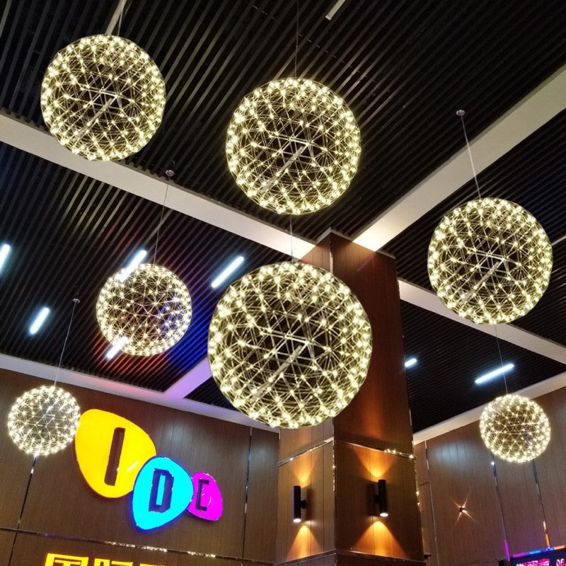 Nordic Starry Spark Ball Chandelier