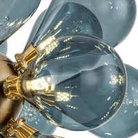 Thumbnail for Blue Glass Bubble Chandelier