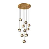 Thumbnail for Latest Modern Brass Staircase Crystal Chandelier