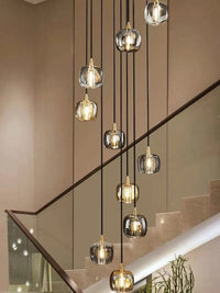 Thumbnail for Latest Modern Brass Staircase Crystal Chandelier