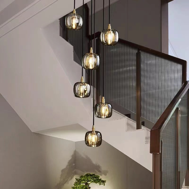 Latest Modern Brass Staircase Crystal Chandelier