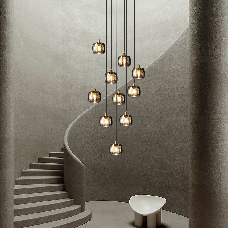 Latest Modern Brass Staircase Crystal Chandelier