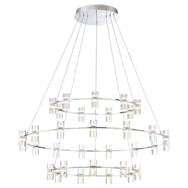 Modern Foyer Multi-tiered Ring Chandelier