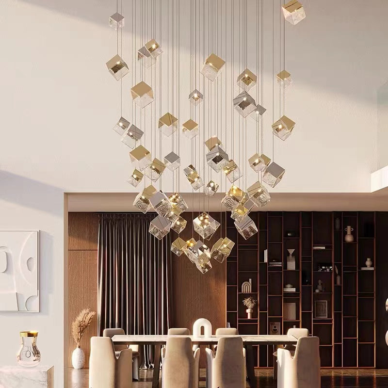 Nordic Designer Cube Chandelier