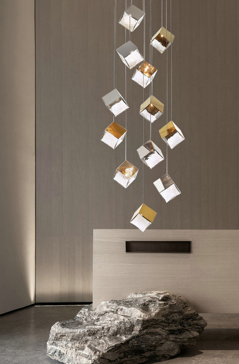 Nordic Designer Cube Chandelier