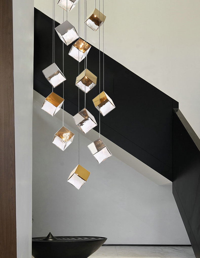 Nordic Designer Cube Chandelier