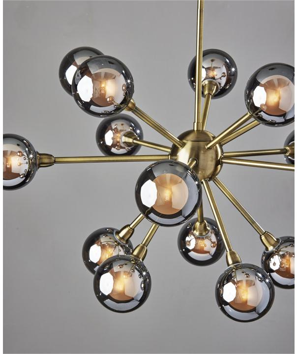 Nordic Molecular Glass Ball Chandelier