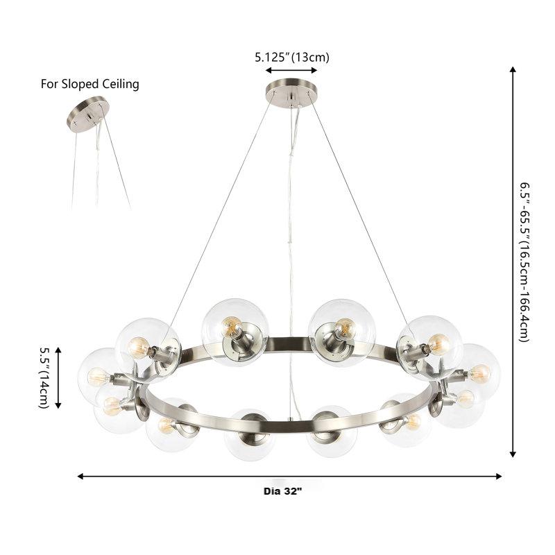 Ring Bubble Art Chandelier